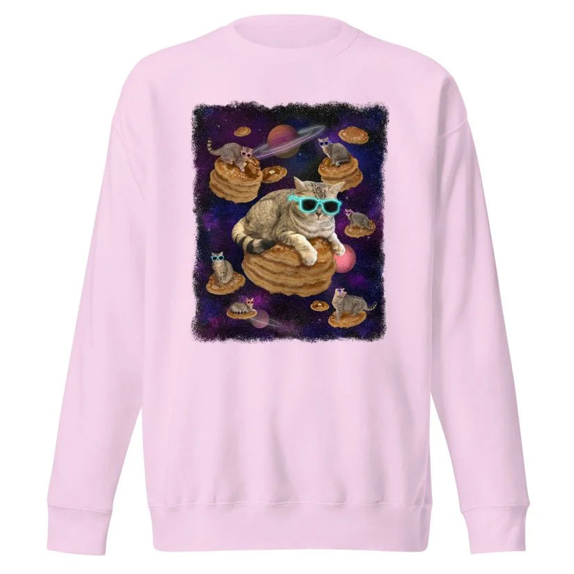 Space cat pancake sweatshirt