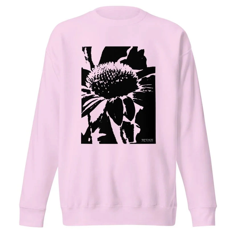 Abstract flower sweatshirt