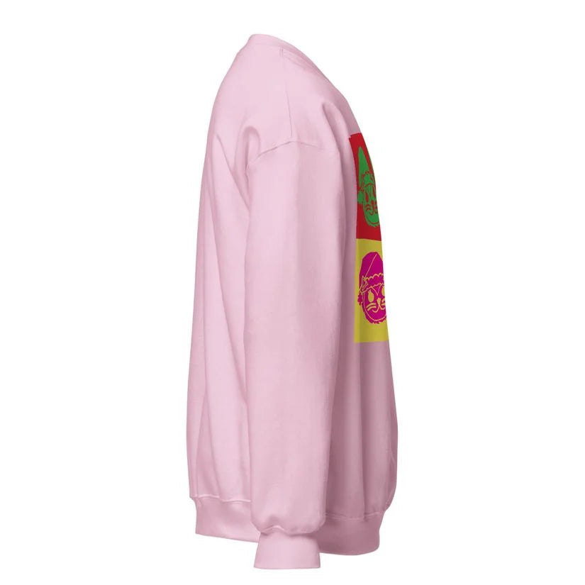 Heart pop art cat sweatshirt