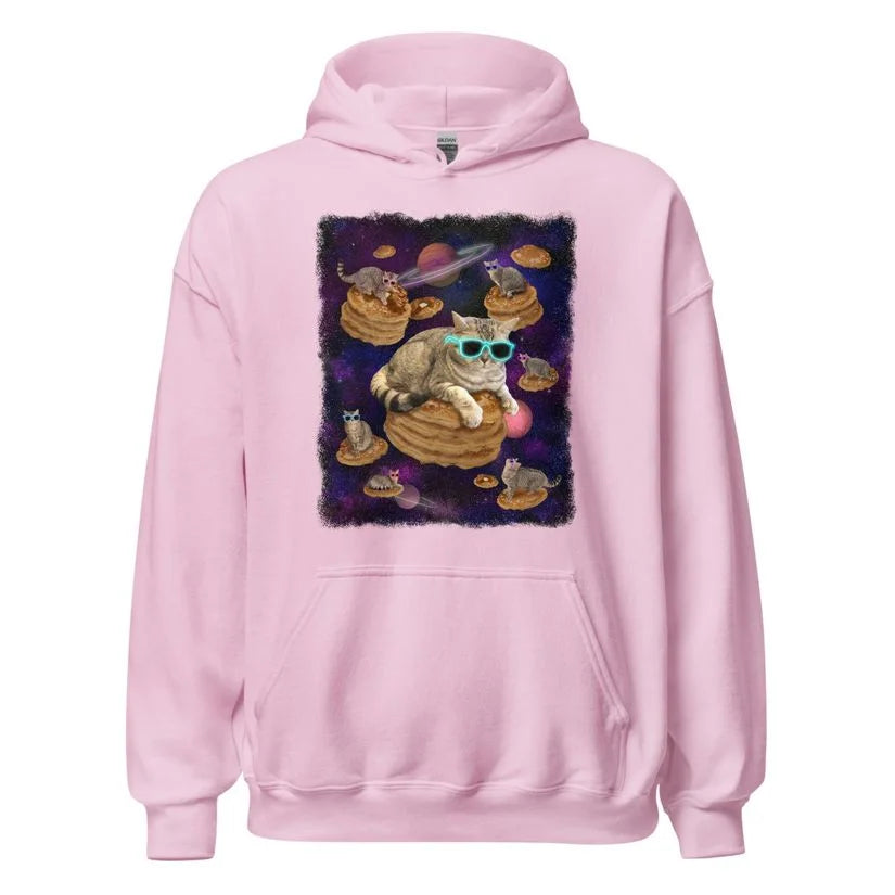 Space cat pancake hoodie